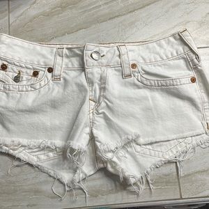 True religion Joey cut-off shorts
